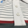 Großhandel weiß schwarzem, maßgeschneidertes Polo -Shirt