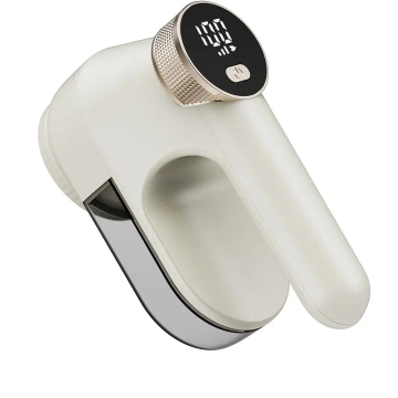 Rechargeable Fabric Shaver: 3-Speed Lint Remover with LED Display & 6 Interchangeable Blades for Sweaters & Fabrics
