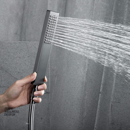 Luxury single handle hot cold bathroom shower set