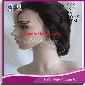 human hair lace wig,male wig natural hair , asian women hair wig