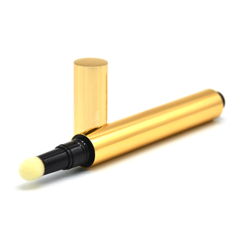 2 ml 3 ml en aluminium en plastique en plastique Plastique Plastic Custom à lèvres Gol à lèvre Gloss Contauteur de stylo cosmétique avec pointe éponge