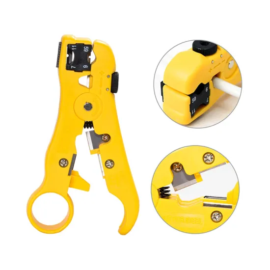 Hongyi High-Quality Manual Ratchet Hydraulic Self-Adjusting Stainless Steel Coax Cable Stripping Tool