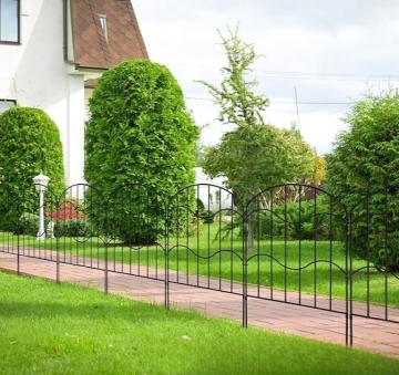 Rostsichere dekorative Metallzaunpaneele mit tierischen Barriere -Gitter &amp; Toren