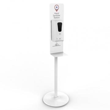 Brief Style Metal Hand Sanitizer Dispenser Holder with Extension Tube Base