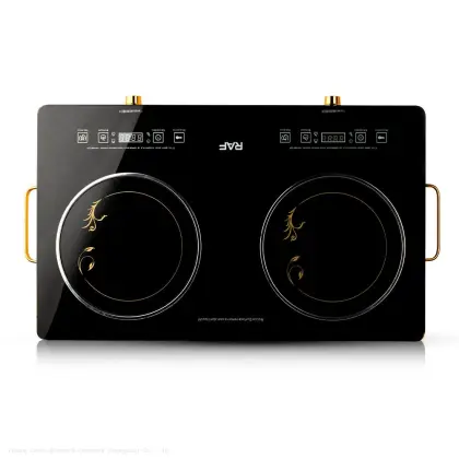 Double Burner Infrared Cooktop with Touch Sensor Controls