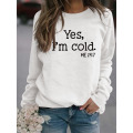 Sweatshirt Women's Letter Funny Sweatshirt