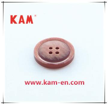 Resin Button, Round Shape, Four Hole, High Quality, Eco-Friendly, Kam