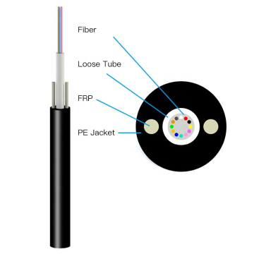 Outdoor Aerial Mini Span G652D Fiber Optic Cable with 16 Core: 1.0mm FRP Mini ADSS Cable
