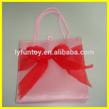 2015 good-looking satin gift bag with bowknot