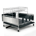 Double Layer Stainless Steel Dish Drainer Rack