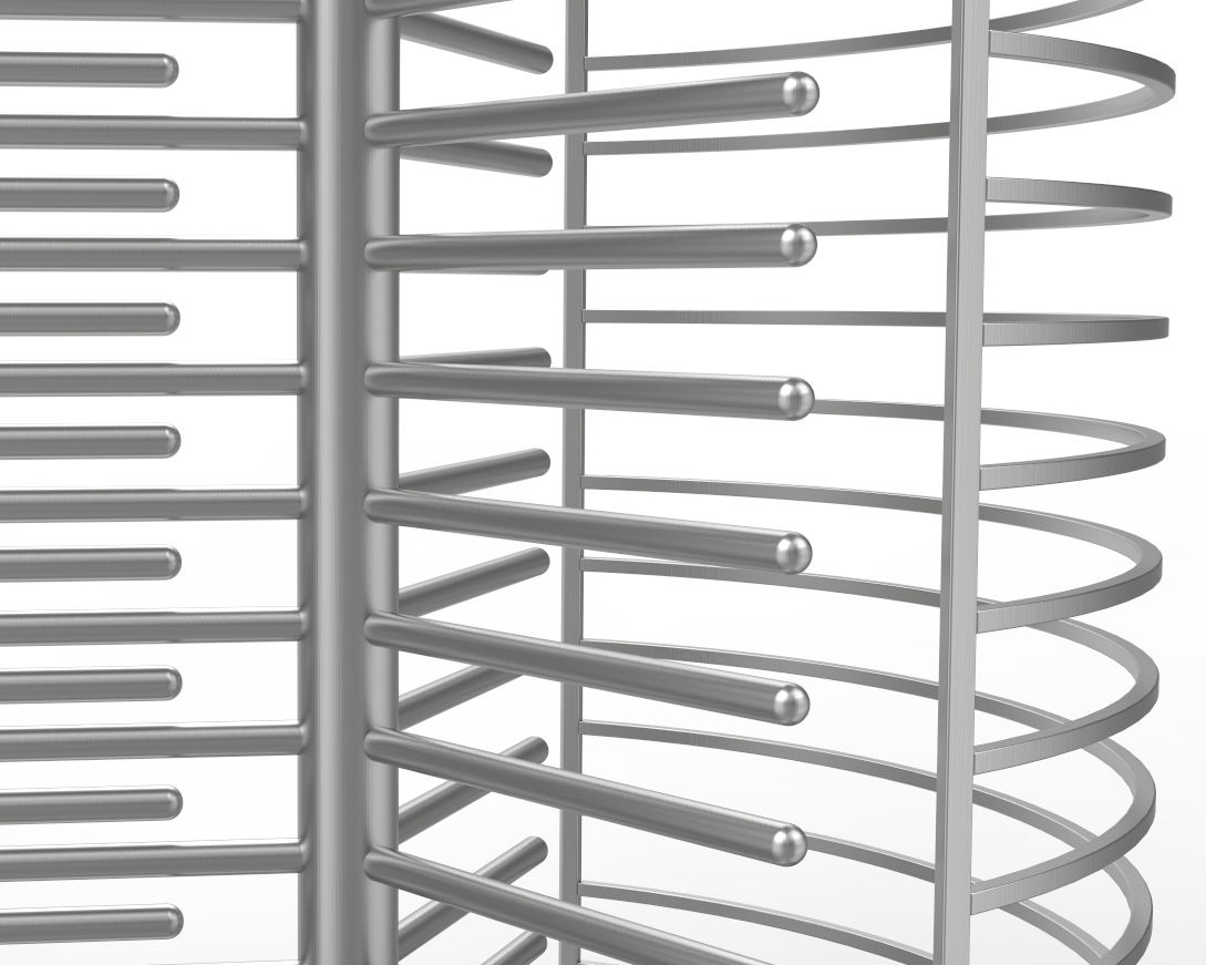 High Security Pedestrian Full Height Turnstile Gate