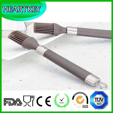 Silicone Pastry Basting Grill Barbecue Brush - Solid Core and Hygienic Solid Coating
