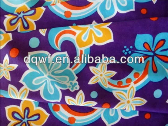 Flower Patterns 100% polyester Digital Printing Fabrics