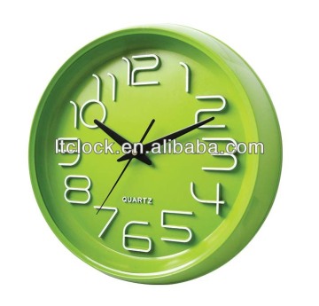 Lovely modern design home decorative 3D glass wall clock