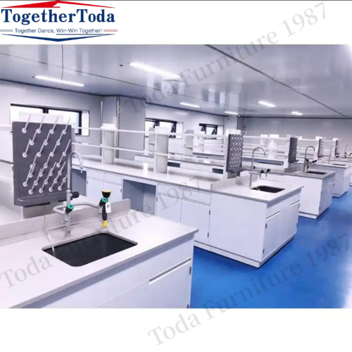 Steel biochemical laboratory table for laboratories