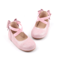 Scarpe Mary Jane da bambina in pelle scintillante