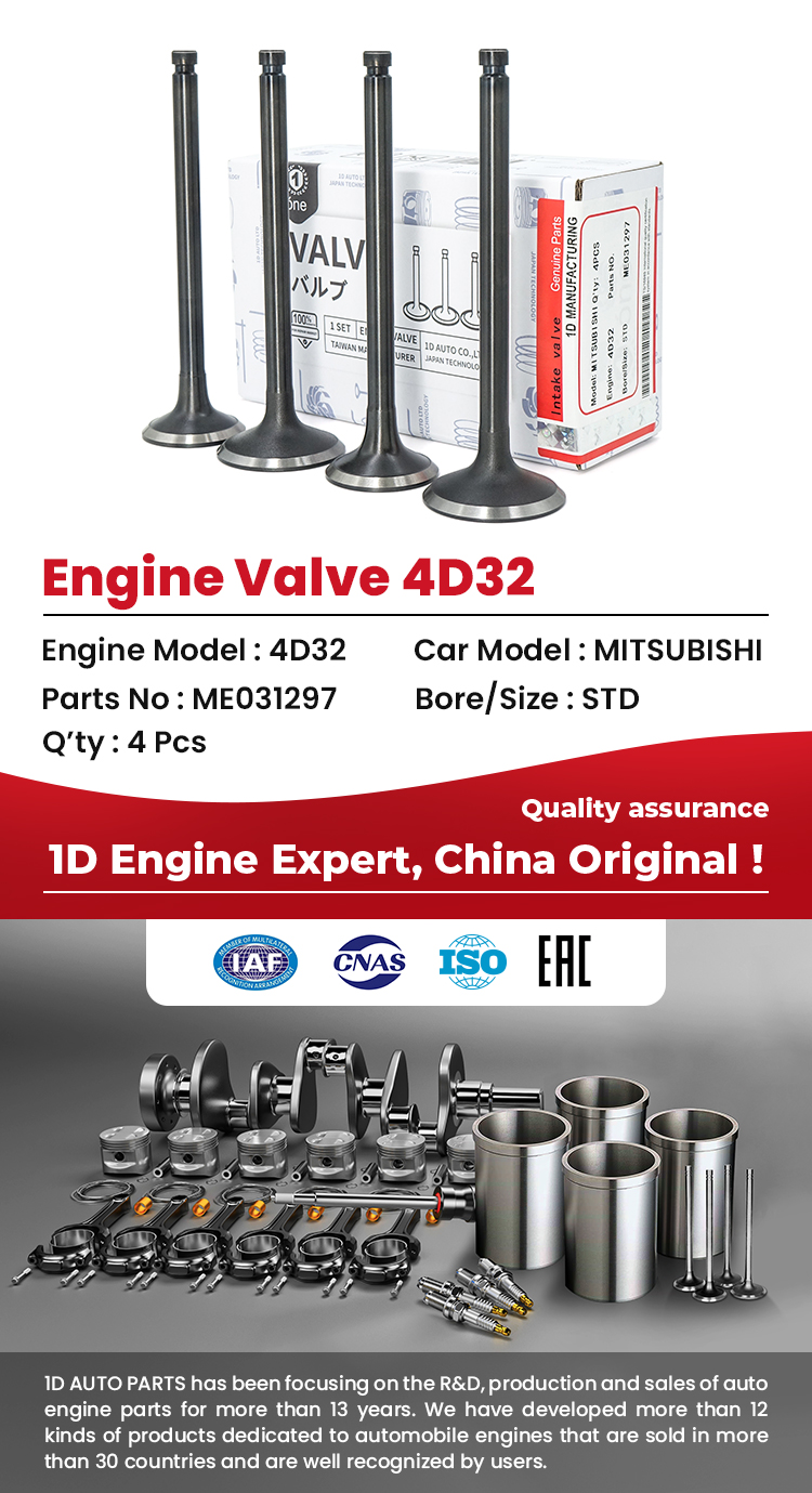 MITSUBISHI 4D32 Engine Valves 