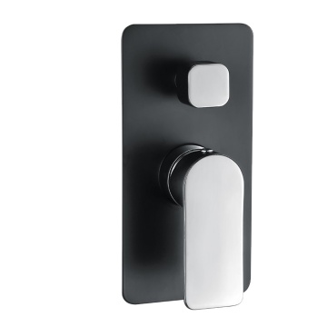 Black Concealed Shower Faucet with Diverter