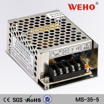 mini size 35w 110v/220vDC input mini size 5volt power supply