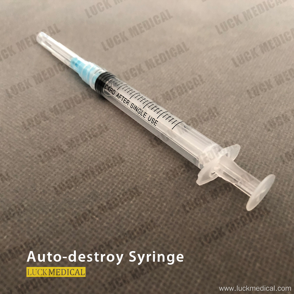 Medical Auto Disable Safety Syringe