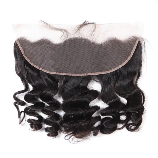 100% Human Hair Frontal with Baby Hair Mink Funmi Curly 13x6 Frontal in China Hair Vendors