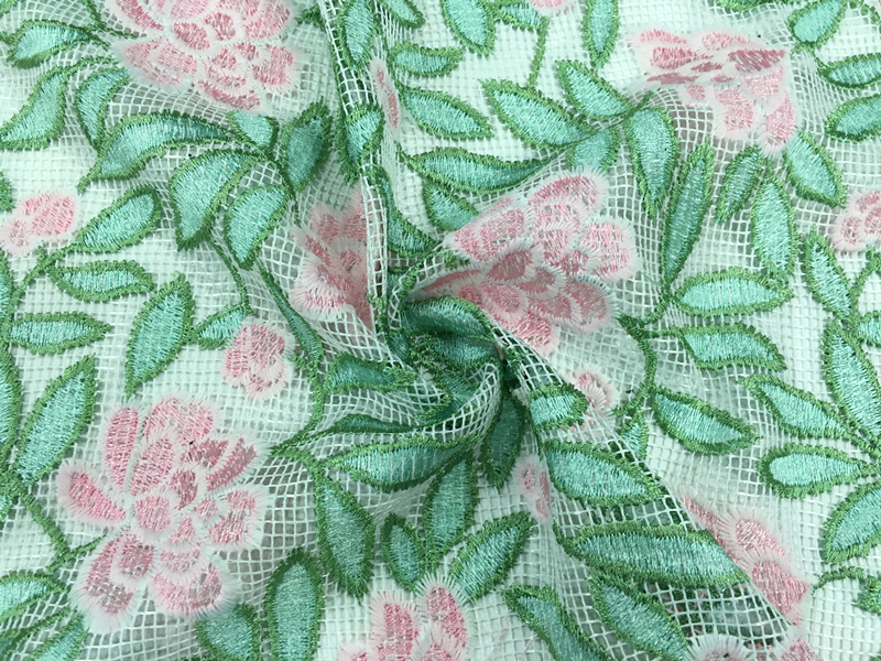 Woman Dress Embroidery Fabric