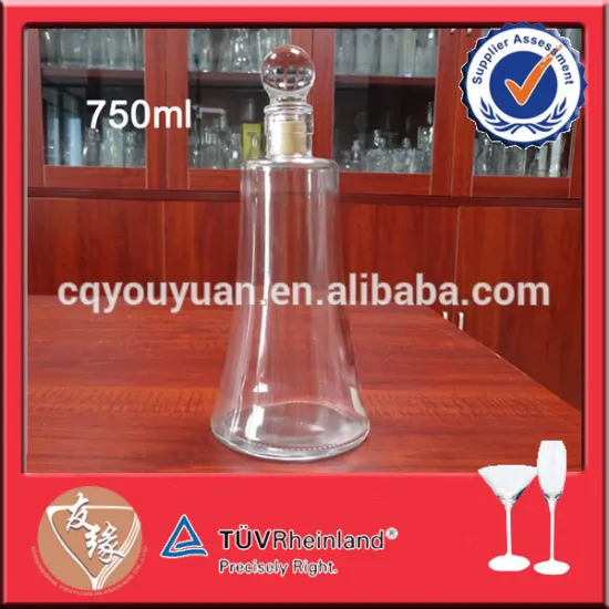 Custom design animal shaped glass bottles 750ml