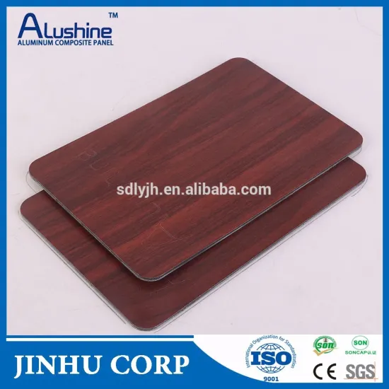 teak aluminum composite panel wood grain cladding panel(acp)/plastic cladding panel