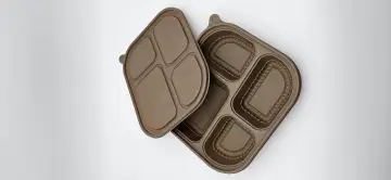 Fully degradable coffee grounds lunch box