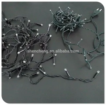 rubber cable led christmas icicle light with end connector