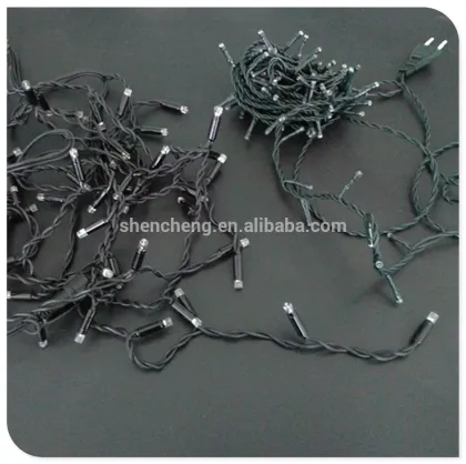 rubber cable led christmas icicle light with end connector