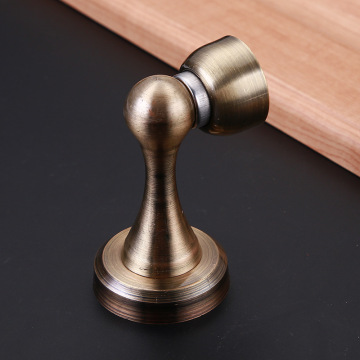 DTOP Modern Bathroom Glass Door Stopper - Round Stainless Steel Door Stopper
