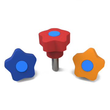 Five Star Thumb Screw Male Lobe Knob M8 M10