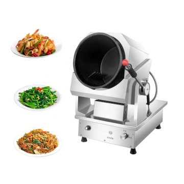 Smart Kitchen Appliances: Rotating Gas Rice Robot Cooker with Automatic Stir Fry Function and Electric Motor