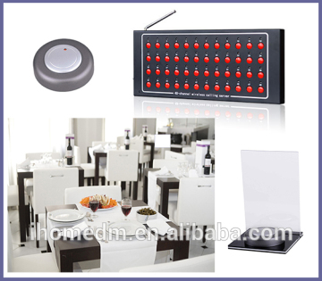 ZJ48 Light Display Receiver And Gray Round Button Paging Call System