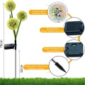 Luz de Leda Led Solar de Flores de Dandelion