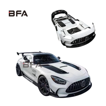 Black Series Semi-Carbon Fiber Front and Rear Bumper Hood Body Kit for Mercedes-Benz AMG GT/GTS/GTC/GTR