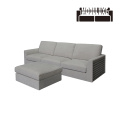 Sofa Rumah Dakota Abu-abu Netral