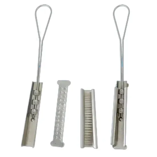 Durable 201 Stainless Steel Wire Rope Tension Clamp for Optical Fiber