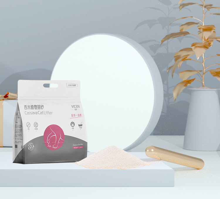 Vicen Cat Litter Made from Sustainable Cassava