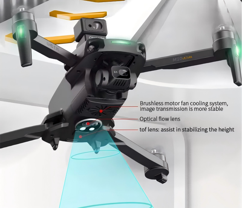 3-Axis 5G Wifi Quadcopter 5KM Distance Brushl