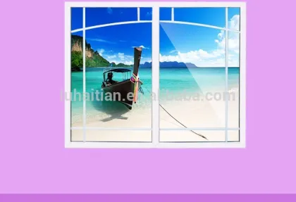 Latest home window design PVC polygon window with soundproof