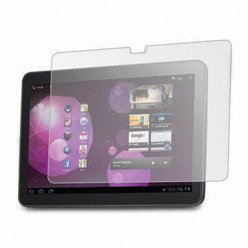 Screen Protector for Samsung Galaxy Tab II with Silicone Adhesive Coating and Matte Finishing