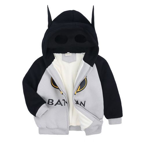 Cartoon print pattern children zip up hoodie 100% cotton autumn boy ninja hoodies