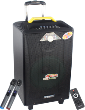 2024 Best Seller 12inch High Power Portable Rechargeable Battery PA EQ System Karaoke Speaker with USB Port