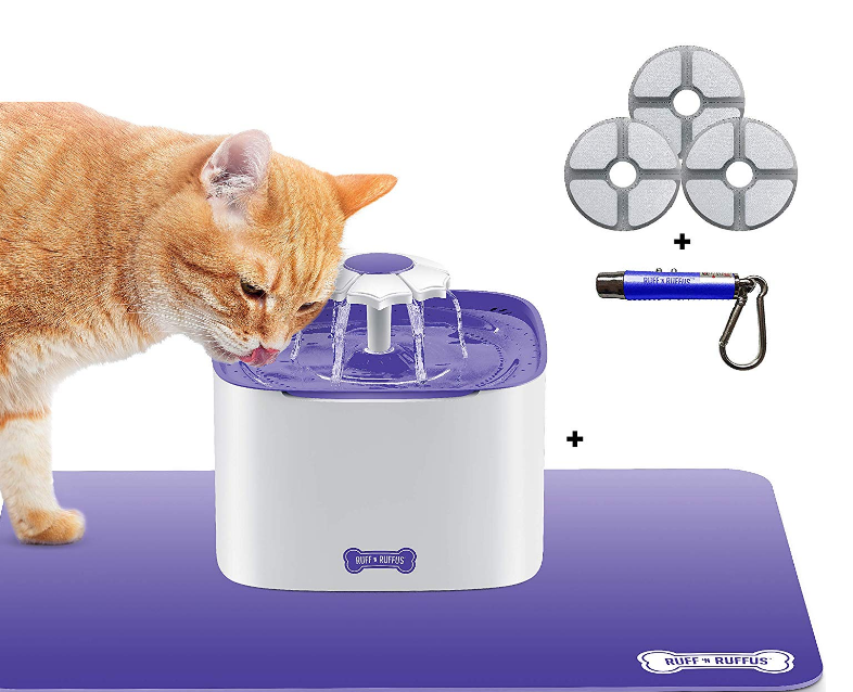 Cat Drinking Water Fountain with 3 Free Filters