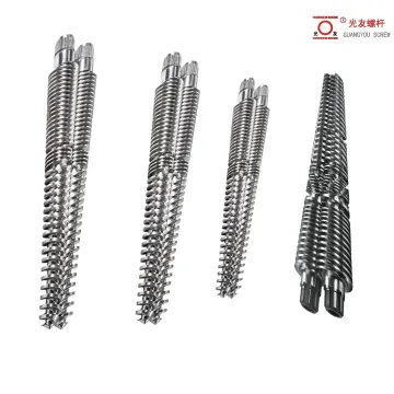 Matibay na conical twin screw at bariles para sa mga linya ng paggawa ng profile ng UPVC