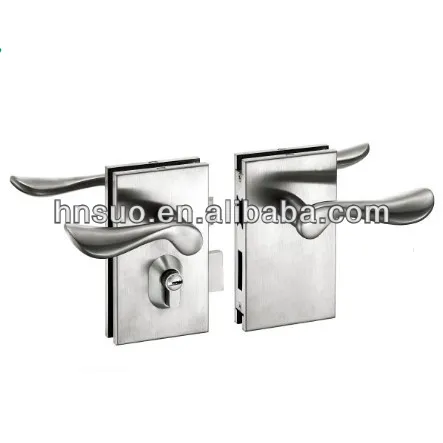 glass door lock lever