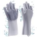 Guantes de silicona con depurador de lavado