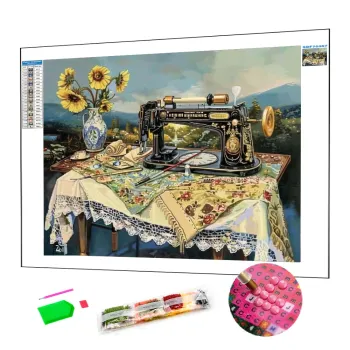 Popular Sewing Machine 5D Diamond Painting Kit